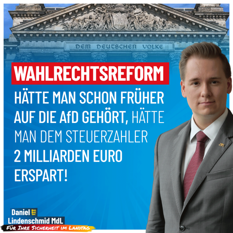 Wahlrechtsreform: AfD kann frische Ideen für Deutschland!